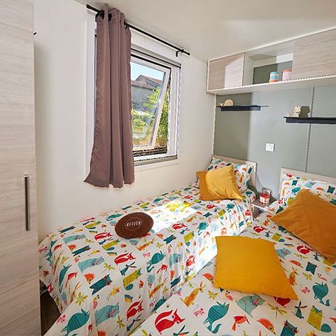 Stacaravan 4 personen - Comfort lodge met airconditioning