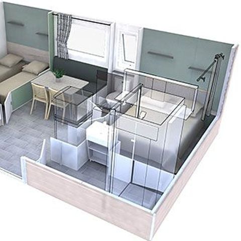 Mobile home 4 persons - Air-conditioned Comfort Cottage