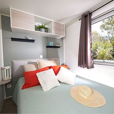 Stacaravan 5 personen - Premium lodge met airconditioning