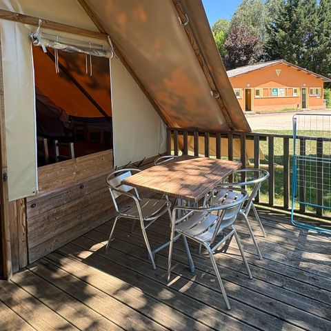 Canvas and wooden tent 5 persons - LODGE AMAZONE