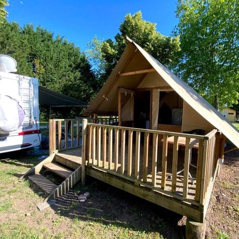 TIENDA DE LONA Y MADERA 5 personas - LODGE AMAZONE