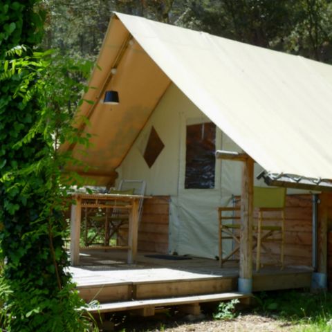 CANVAS AND WOOD TENT 5 people - LODGE AMAZONE