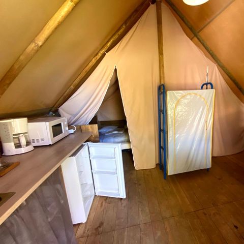 Canvas and wooden tent 5 persons - LODGE AMAZONE