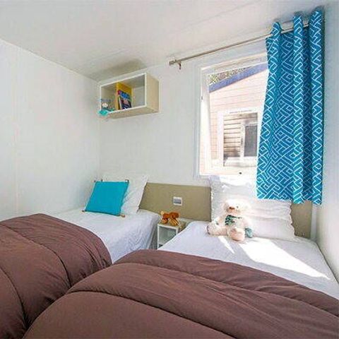 Stacaravan 4 personen - Mobile-home | Premium | 2 slaapkamers | 4 pers. | Enkel terras | Airconditioning