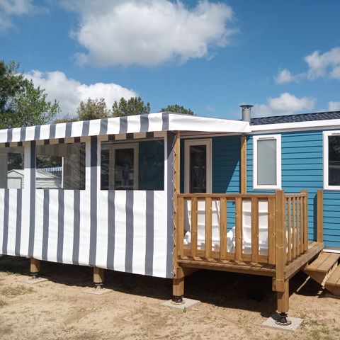 Mobilheim 6 personen - CAMPING ACAPULCO MH 3 Zimmer CONFORT überdachte Terrasse (5/6p 30m²) 6 Pers.