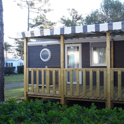 Mobilheim 5 personen - CAMPING ACAPULCO MH 2 Zimmer Komfort 26m² + Überdachte Terrasse 26m² 4/5 Pers.