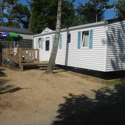 CASA MOBILE 6 persone - CAMPING ACAPULCO MH 3 camere economiche (casa mobile di oltre 12 anni) Terrazza in legno scoperta 30m² 6 persone