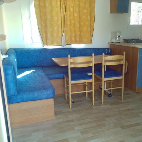 CASA MOBILE 6 persone - CAMPING ACAPULCO MH 3 camere economiche (casa mobile di oltre 12 anni) Terrazza in legno scoperta 30m² 6 persone