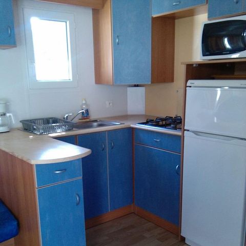 Mobilheim 6 personen - CAMPING ACAPULCO MH 3 Zimmer Budget (Mobilheim von +12 Jahren) Holzterrasse nicht überdacht 30m² 6 Pers.
