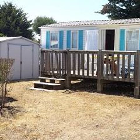 CASA MOBILE 6 persone - CAMPING ACAPULCO MH 3 camere economiche (casa mobile di oltre 12 anni) Terrazza in legno scoperta 30m² 6 persone