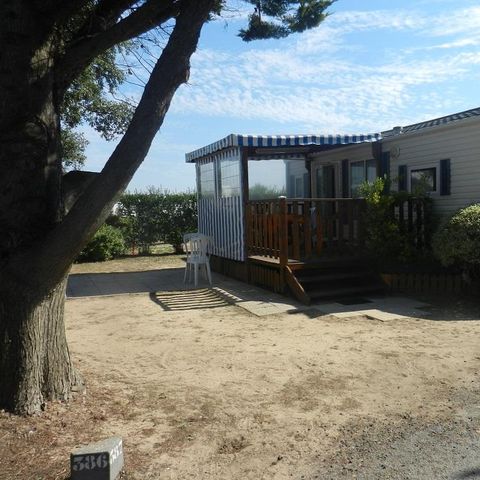 Mobilheim 4 personen - CAMPING ACAPULCO/ MH 2 Zimmer Budget Überdachte Terrasse (Modell +de 15ans) 21-25m² 4 Pers.