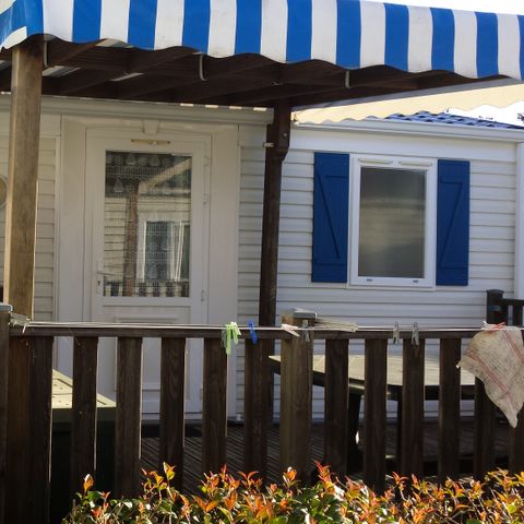 Mobilheim 4 personen - CAMPING ACAPULCO/ MH 2 Zimmer Budget Überdachte Terrasse (Modell +de 15ans) 21-25m² 4 Pers.