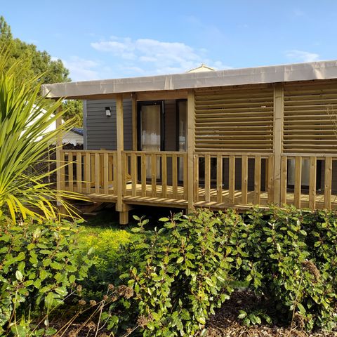 Mobilheim 4 Personen - VIP 2 Zimmer mit SPA + KLIMA *Neuheit 2026* - VIP-Paket inklusive (Wäsche,tv,wifi...)