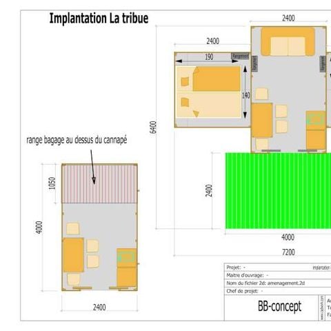 TENDA IN TELA E LEGNO 4 persone - Tribe Lodge (senza servizi igienici)