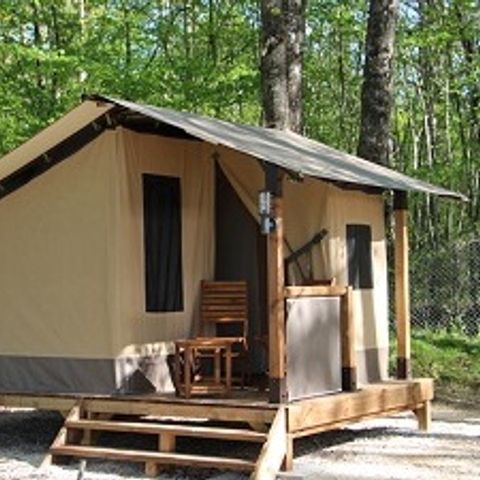 TIENDA DE LONA Y MADERA 2 personas - IMPALA LODGE (SIN INSTALACIONES SANITARIAS)