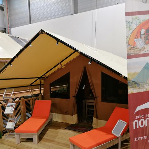 TIENDA DE LONA Y MADERA 4 personas - Albergue MaasaÏ