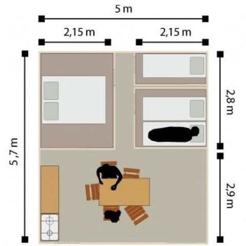 Tienda de campaña 4 personas - Tienda Espace 4 personas