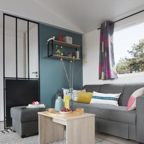 Bungalow 6 Personen - Bungalow Kastanie 32 m² mit Holzterrasse