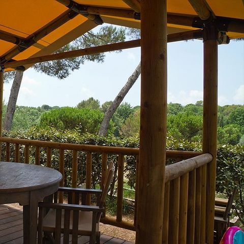 Wohnzelt auz holz 5 personen - SunLodge Safari