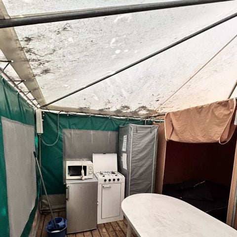 Tente en toile et en bois 4 personnes - Caraïbes 3 Pièces 4 Personnes Sans Sanitaires