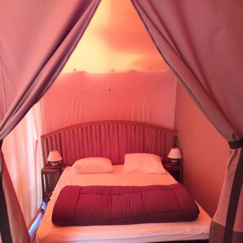 Tente en toile et en bois 4 personnes - Caraibe 3 Pièces 4 Personnes