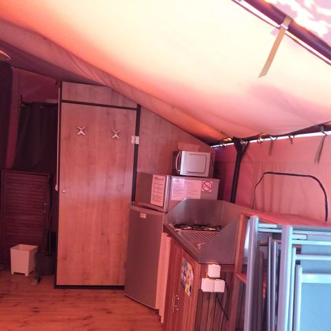 Tente en toile et en bois 4 personnes - Caraibe 3 Pièces 4 Personnes