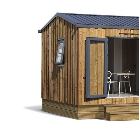 Chalet 4 personen - Vintage-Hütte + TV 25m² 4 Pers.