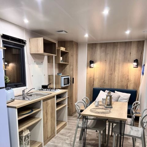 Stacaravan 4 personen - Cabane Vintage 3 Kamers 4 Personen + TV