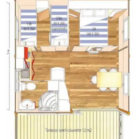 Chalet 5 personen - Titom