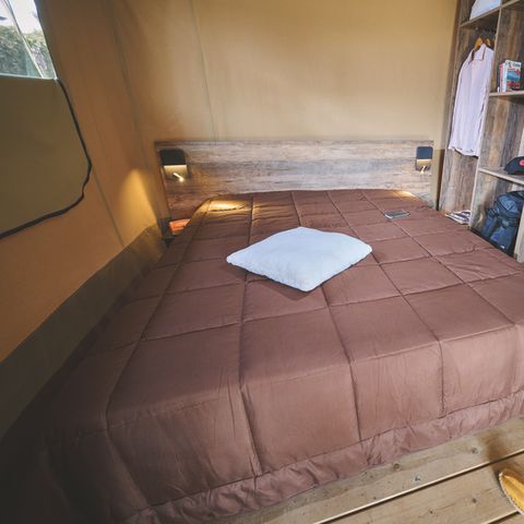 Canvas and wooden tent 5 persons - Lodge tent KENYA on stilts
