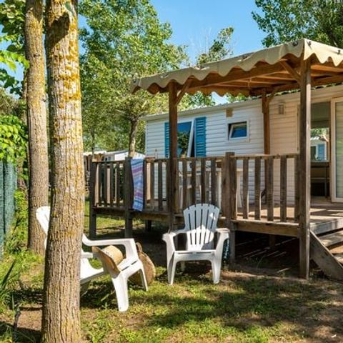 Mobilheim 4 personen - Classic | 2 Zi. | 4 Pers. | Erhöhte Terrasse | Klim.