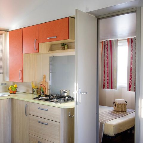 MOBILHOME 6 personas - Confort | 3 Dormitorios | 6 Pers. | Terraza elevada | Aire acondicionado