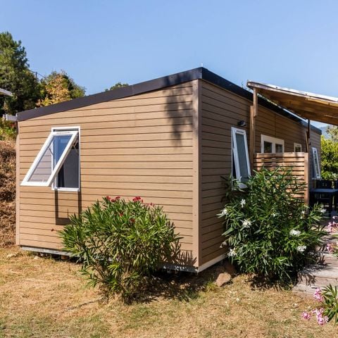 Bungalow 6 personen - Mobile-home | Comfort | 2 Slaapkamers | 4/6 Pers. | Verhoogd terras | Airconditioning.