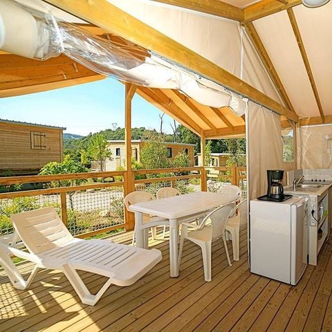 LODGE 5 personen - Eco Lodge Tent | 2 Slaapkamers | 4/5 Pers | Geen badkamer