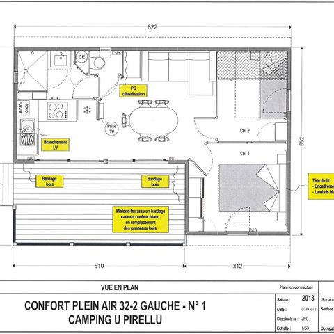 CHALET 5 people - 2 bedroom lodge