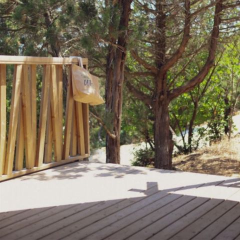 Tente en toile et en bois 6 personnes - Tente Lodge 3ch 6 pers
