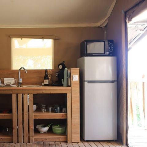 TENTE TOILE ET BOIS 6 personnes - Tente Lodge 3ch 6 pers