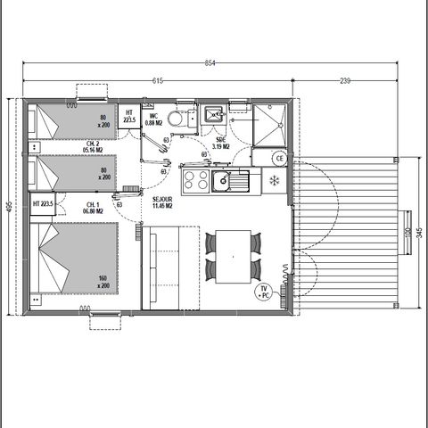 Chalet 4 Personen - Chalet Escapade 2Zi 4Ps