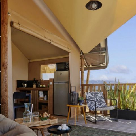 CANVAS AND WOOD TENT 4 people - Lodge tent 2 rooms 4 pers