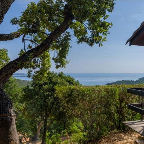 TENDA IN TELA E LEGNO 4 persone - Tenda lodge 2 camere 4 pers