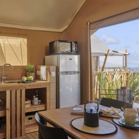 CANVAS AND WOOD TENT 4 people - Lodge tent 2 rooms 4 pers