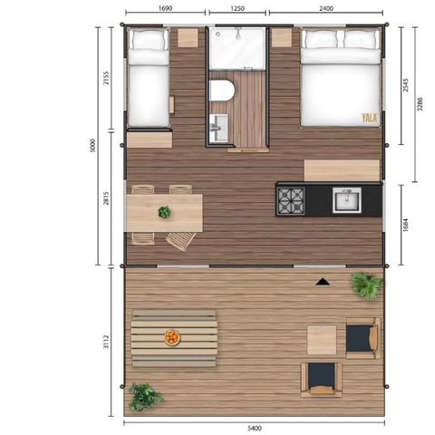 SafariZelt 4 Personen - Lodge-Zelt 4 Pers.