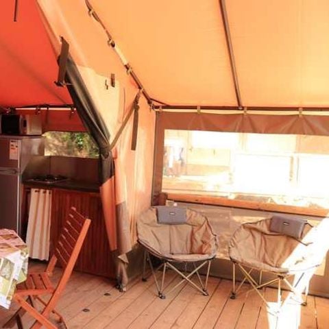 TENTE TOILE ET BOIS 5 personnes - Tente Lodge VICTORIA - 2 chambres