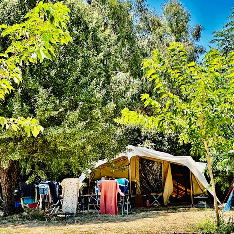 Kampeerplaats - TENT SITE + Auto + Elektriciteit