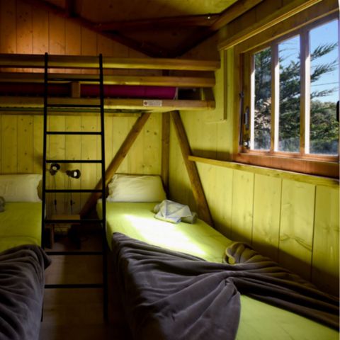 CANVAS AND WOOD TENT 5 people - PALMIER