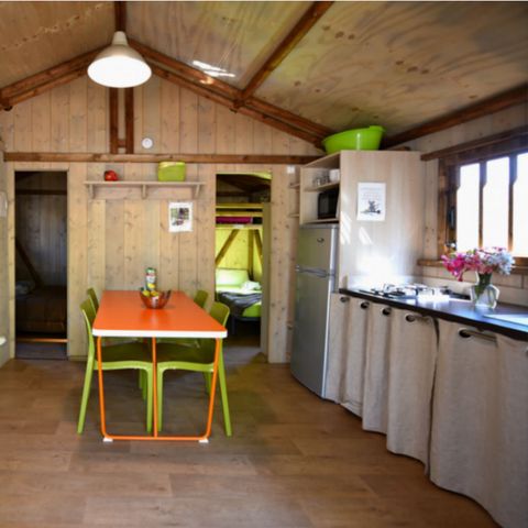 CANVAS AND WOOD TENT 5 people - PALMIER