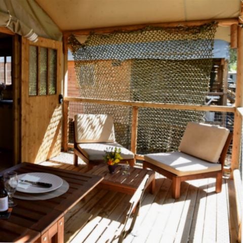 CANVAS AND WOOD TENT 5 people - PALMIER