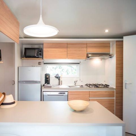 Mobilheim 4 personen - Mobilheim | Ultimate | 2 Schlafz. | 4 Pers. | Erhöhte Terrasse | 2 Bäder | Klima.