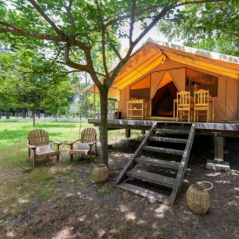 TENTE TOILE ET BOIS 4 personnes - Ecolodge