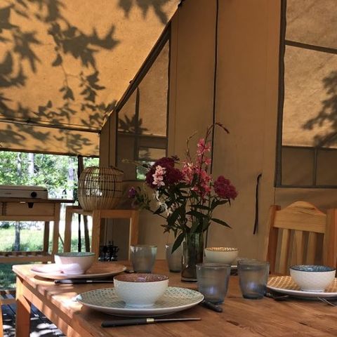 TENTE TOILE ET BOIS 4 personnes - Ecolodge